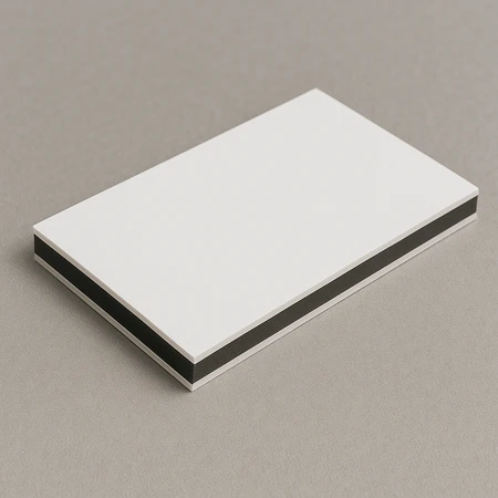 weisse AluverbundPlatte